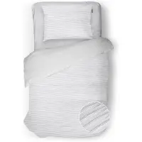Eleganzzz Dekbedovertrek Micropercal Serenity Flow - pure white 140x200/220cm