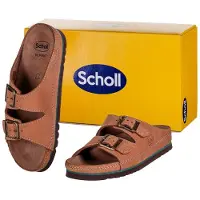 Scholl AIR BAG BACK STRAP Nub Unisex Sandalen - Cuoio - Maat 42