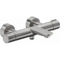 Duravit Wave - Thermostatische badkraan, geborsteld rvs WA5220000070