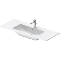 Duravit Starck Me meubelwastafel 123x49cm met 1 kraangat met overloop wit