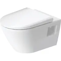 Duravit Toilet d-neo hygieneglaze wand rimless diepspoel 54 cm hoogglans wit