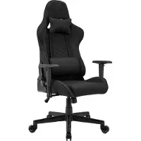 Sense7 Spellcaster Ergonomische bureaustoel, Gamingstoel, nek- en lendenkussen, In hoogte verstelbaar, Ademend materiaal, Duurzaam en comfortabel, Maximale belasting 150 kg, tot 185 cm lang, zwart