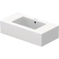 Duravit Vero fontein 50x25 cm met overloop kraangat kan links of rechts wit 0703500000