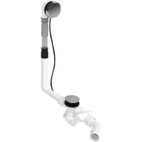 Duravit QUADROVAL afvoer/overloopfitting chroom (Overloop ingesteld)