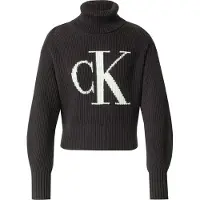 Calvin Klein Jeans Trui zwart / wit