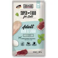 Mac'S Mac’s Kattenvoer Natvoer Maaltijdzakjes - Kip en Lam - 12 x 100g