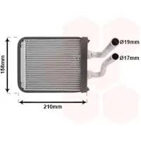 VAN WEZEL 83006067 Kachelradiateur, interieurverwarming