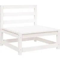 vidaXL Tuinbank zonder armleuningen 70x70x67 cm massief grenenhout wit
