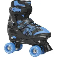 Roces - Quaddy 3.0 Boy Verstelbare Rolschaatsen - Kinderen - Zwart/blauw - 34-37