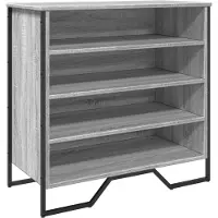 vidaXL Schoenenkast 80x38x78 cm bewerkt hout grijs sonoma eikenkleurig