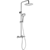 Sapho Regendouche met Thermostatische Mengkraan Solaris Chroom