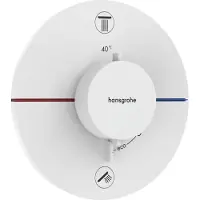 Hansgrohe showerselect comfort s thermostaat inbouw voor 2 functies, mat wit