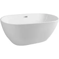 Aqualine Douro Vrijstaand bad 150x82cm, wit