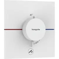 Hansgrohe ShowerSelect Comfort E thermostaat inbouw voor 1 functie en extra uitgang, mat wit