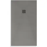 Boss & Wessing Douchebak bws elsa composiet anti-slip 90x90x3 cm mat grijs