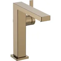 Hansgrohe tecturis e 150 fine coolstart eengreeps wastafelmengkraan met pushopen, brushed bronze