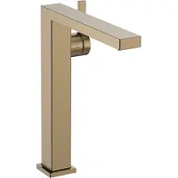 Hansgrohe tecturis e eengreeps wastafelkraan 240 fine coolstart voor waskommen zonder afvoerplug, brushed bronze