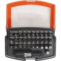 Boxer bitset in doos met riemclip S2 staal 31 stuks