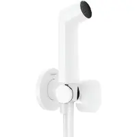 Hansgrohe bidethanddouche 1jet s ecosmart voor koud water met porter en doucheslang 125 cm, mat wit