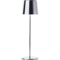 Brilliant Xaana - oplaadbare Tafellamp - Binnen & Buiten - LED 4W 3000K-6000K - 3 Stepdim - IP44 - Zilver