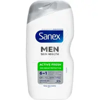 Sanex 6x Douchegel Men Active Fresh 400 ml