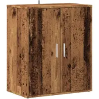 vidaXL Schoenenkast 60x35x70 cm bewerkt hout oud houtkleurig