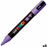 Uni-Ball Verfstift Posca PC5M medium lila | 6 stuks