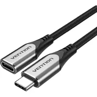 Vention USB C 3.1 Verlengkabel - 4K 60Hz, 5Gbps en 3A Fast Charge - 1 Meter