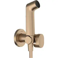 Hansgrohe bidethanddouche 1jet EcoSmart voor warm water met douchehouder en doucheslang 125 cm, Brushed Bronze