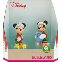 Sonstige Verlage 15074 – Speelset en verzamelfiguren Disney Mickey en Minnie in kerstkostuum – liefdevol met de hand beschilderd – ideaal als taartdecoratie of cadeau voor kinderen vanaf 3 jaar