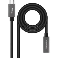 Nanocable 10.01.4400 USB-kabel USB 3.2 Gen 2x2 0,5 m USB C Zwart
