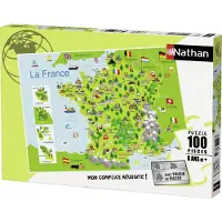 Nathan PUZZLE CARTE DE FRANCE 100P