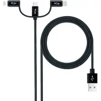 Nanocable USB-kabel NANOCABLE 10.01.3200 Zwart 1 m