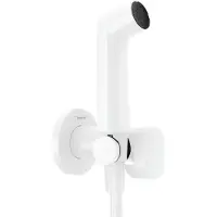 Hansgrohe bidethanddouche 1jet EcoSmart voor warm water met douchehouder en doucheslang 125 cm, mat wit