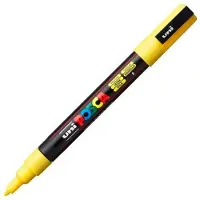 Uni-Ball Verfstift Posca PC3M F geel | 6 stuks