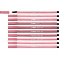 Stabilo Pen 68 - Premium Viltstift - Neon Rood - Doos 10 stuks