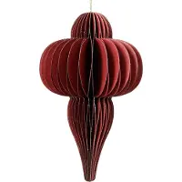 Décoris Kersthanger Kertas Rood D 24 H 40 Cm