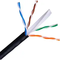 Aisens A135 – 0264 – Buiten netwerkkabel waterdicht RJ45 (Stijf, Rol van 305 m, UV-bestendig) Kleur Zwart