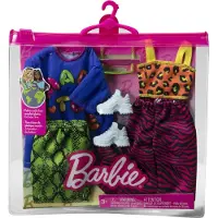 Barbie Kleding Mode en Accessoires 2-Pack Poppen 2 Levendige Outfits