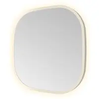 Hotbath Spiegel &MORE 40x40 cm LED-Verlichting Deens Ovaal RVS