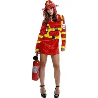 MOM Firefighter Woman Costume Oranje S Kinderen