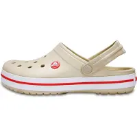 Crocs Clogs 'Crocband' taupe / grenadine / wit