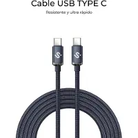 Subblim SUBCAB-C06002 USB-kabel USB 2.0 2 m USB C Zwart
