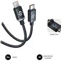 Subblim SUBCAB-C06002 USB-kabel USB 2.0 2 m USB C Zwart
