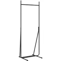 vidaXL Kledingrek Zwart 62 x 48 x 158 cm Staal