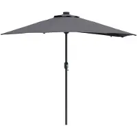 vidaXL Tuinparasol Antraciet 294 x 150 x 223 cm Polyester en Staal