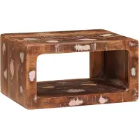 vidaXL Nachtkastje Bruin 45 x 30 x 24 cm Massief Gerecycleerd Hout