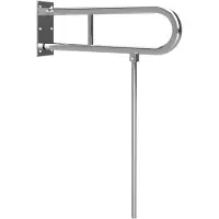 Bemeta Handgreep U-Vorm Vouwbaar met Steun Handicap 60 cm Roestvrij Staal