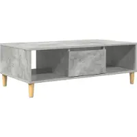 vidaXL Salontafel Beton Grijs 102 x 55 x 35 cm Bewerkt hout