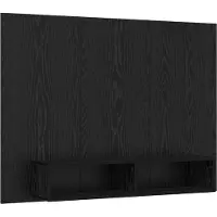vidaXL Tv-meubelset 120 x 23,5 x 90 cm Zwart Eiken Bewerkt hout